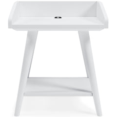 White Accent Table, view 2 - 2
