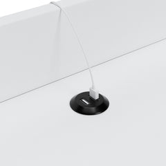 White Accent Table, view 5 - 5