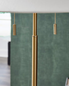 Gold Finish floor lamp, product view 3 - 3