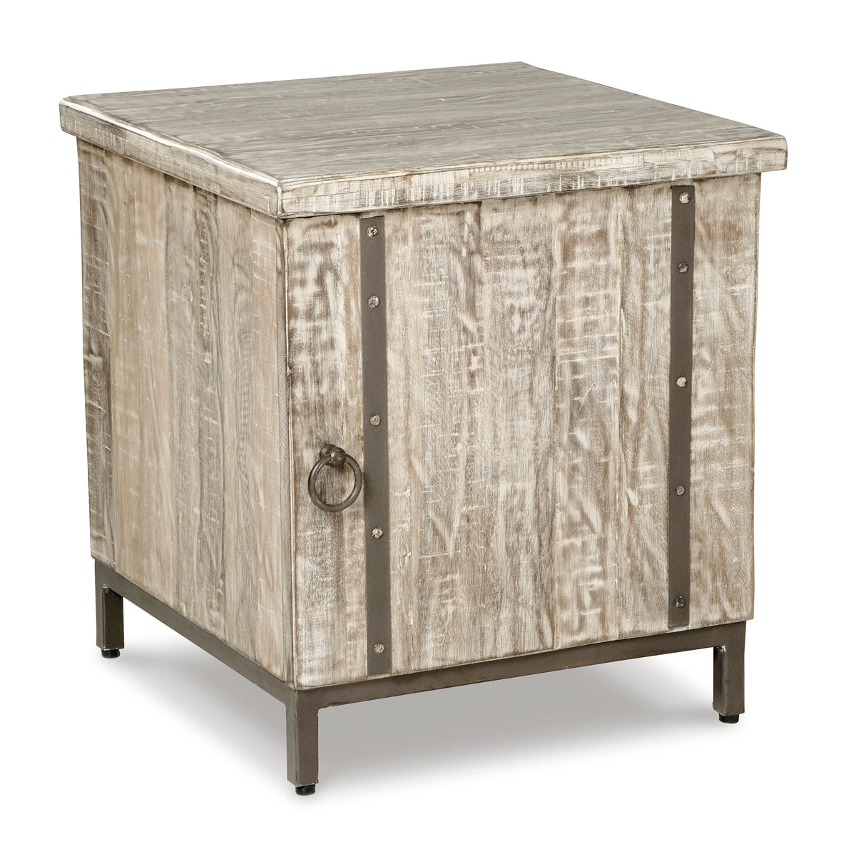 Whitewash Accent Cabinet, view 1