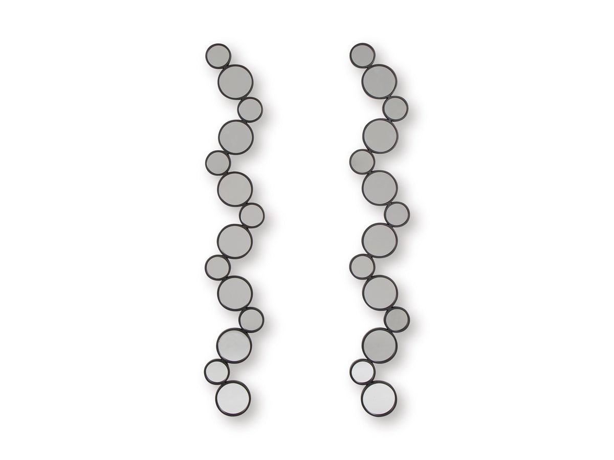 Black Vinler two-mirror set, full product view