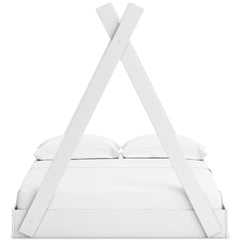 White / Full, front view; mattress and bedding not included - 3