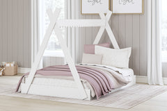 White / Full, room view; mattress, bedding and accessories not included - 5