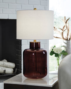 Brown/Gold Finish table lamp, product view 2 - 2