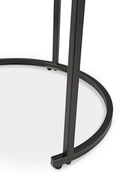 Black/White four-piece nesting table set, product view 5 - 5