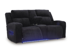 Black / Sofa and Loveseat Set, loveseat reclined - 4