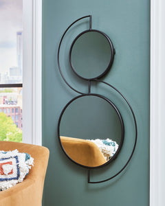 Black Shayham accent mirror, product view 5 - 5