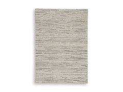 Gray 60.75" x 82.5", complete rug product view - 9