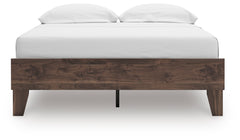 Brown / Full, front view; mattress and bedding not included - 3