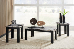 Dark Brown three-piece table set, product view 3 - 3