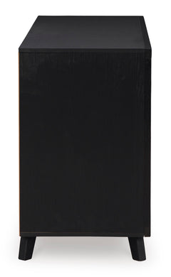 Black, side view of dresser - 4