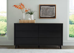 Black, dresser in room setting - 5