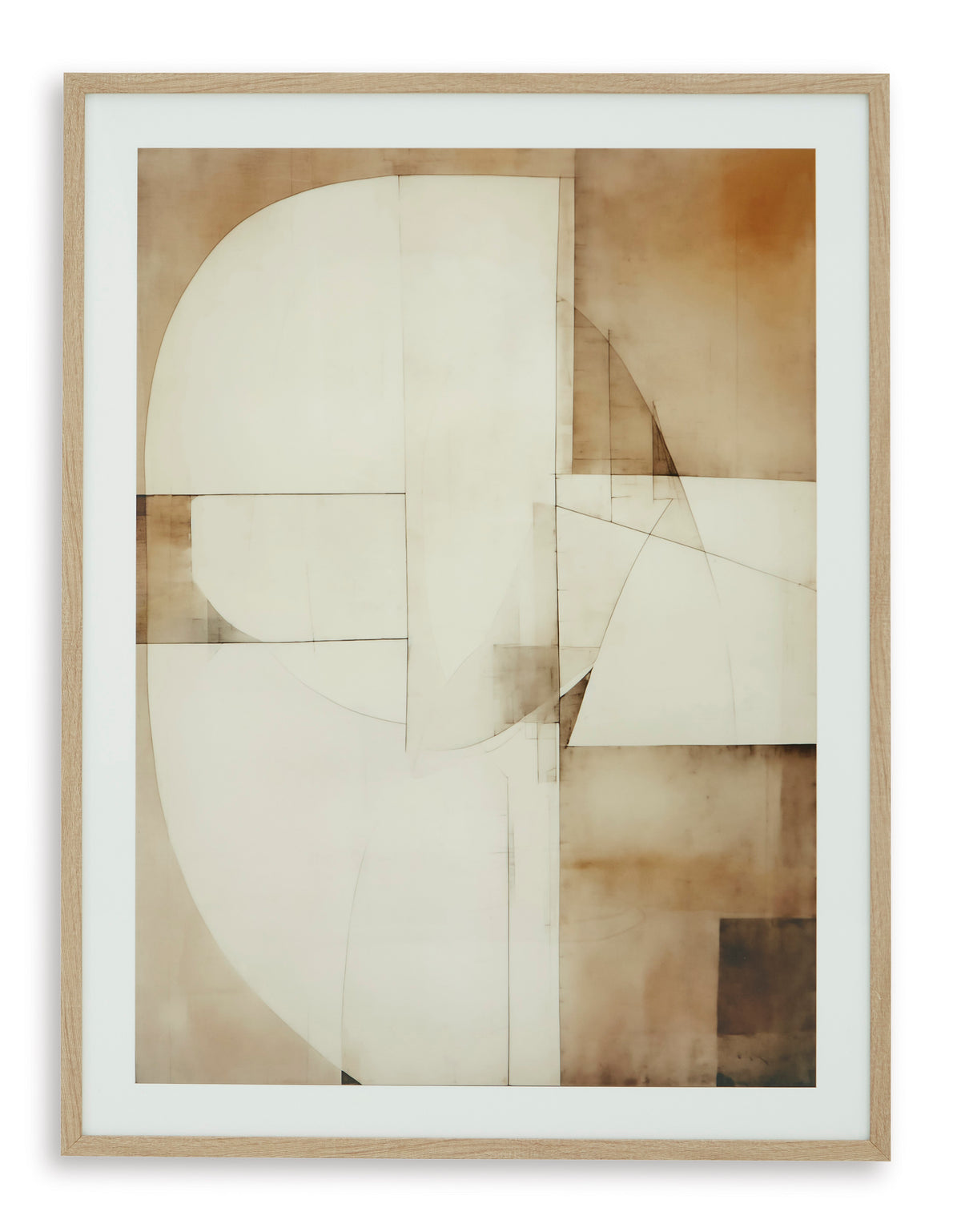 Brown/Tan/White Wall Art, full product view