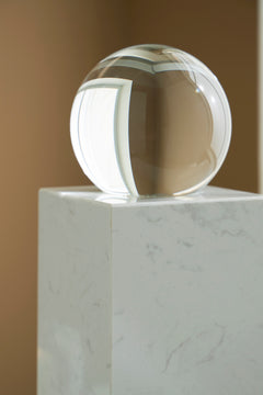 Clear/White 14.25-inch height sculpture, product view 3 - 6