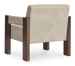 Bone Wood Frame Accent Chair, product view 4 - 4
