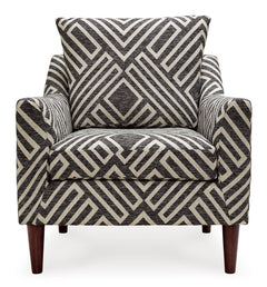 Natural/Charcoal Accent Chair, view 3 - 3