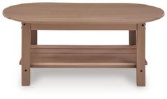 Driftwood, complete outdoor coffee table front view - 3