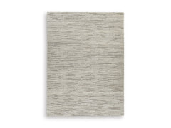 Gray 108" x 143", complete rug product view - 1