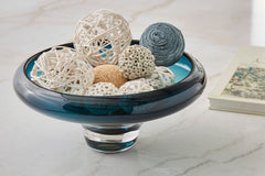 Teal Blue decorative bowl, product view 2 - 2