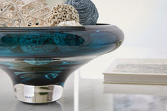 Teal Blue decorative bowl, product view 3 - 3