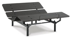 Black, complete adjustable base with head and foot raised - 2