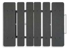 Black, overhead view of complete adjustable base - 5