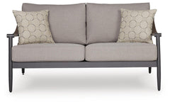 Gray, front loveseat view - 3