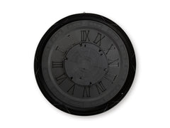 Black/Gold Finish Wall Clock, view 2 - 2