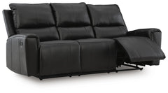 Black, sofa reclined view - 3