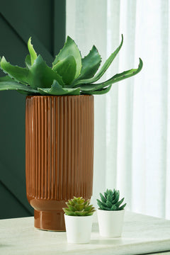 Burnt Umber 12-inch height vase set, individual vase product view - 6
