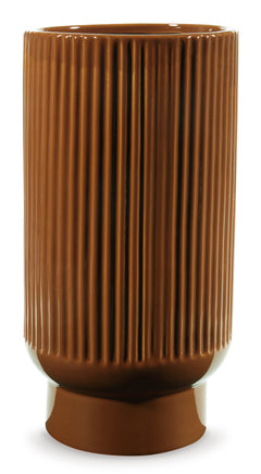 Burnt Umber 12-inch height vase set, individual vase product view - 7