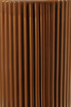 Burnt Umber 12-inch height vase set, individual vase finish detail - 8