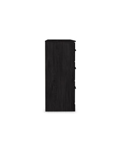 Charcoal, full side view of the six-drawer dresser - 4