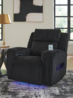Black, recliner in room; other furniture and decor excluded - 2
