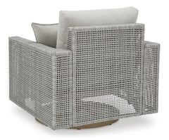 Gray Swivel Lounge w/ Cushion, product view 2 - 2