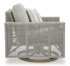 Gray Swivel Lounge w/ Cushion, product view 4 - 4