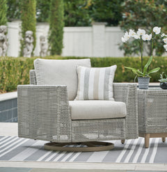 Gray Swivel Lounge w/ Cushion, product view 5 - 5