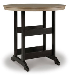 Black/Driftwood Outdoor Table, full product view - 1