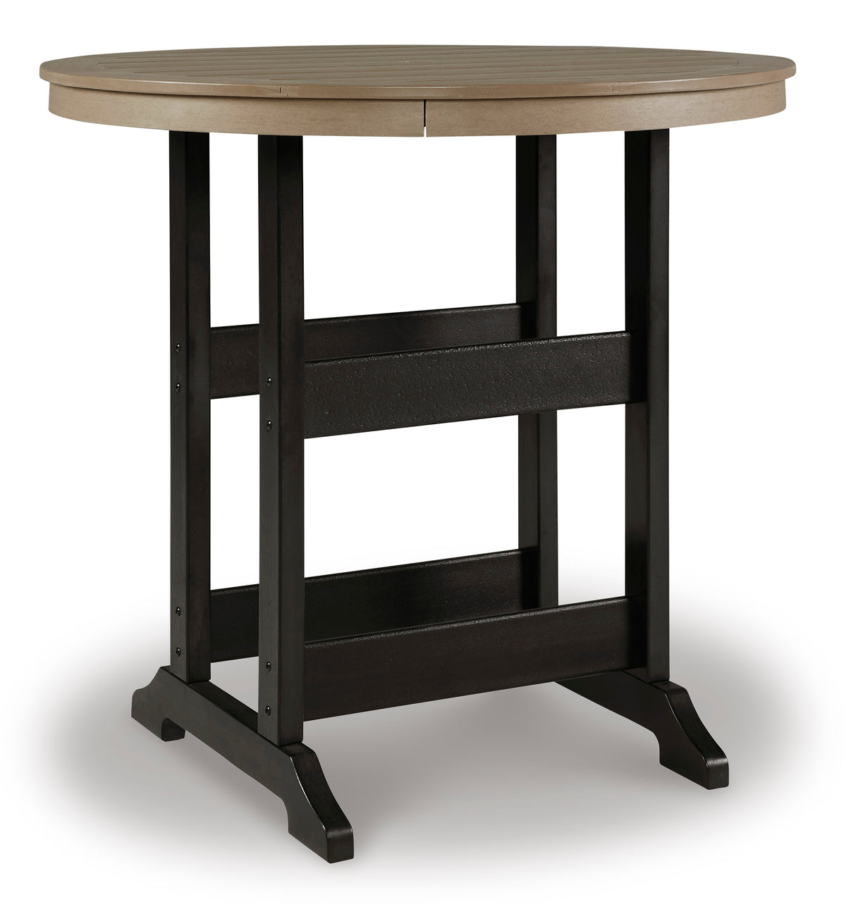 Black/Driftwood Outdoor Table, full product view