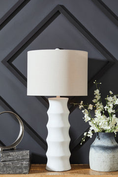 White table lamp, product view 2 - 2