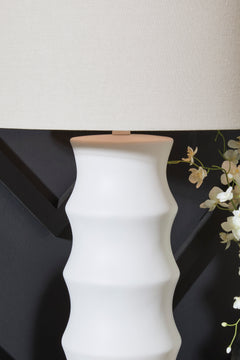 White table lamp, product view 3 - 3