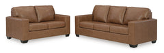 Caramel / Sofa and Loveseat Set, complete matching set - 5
