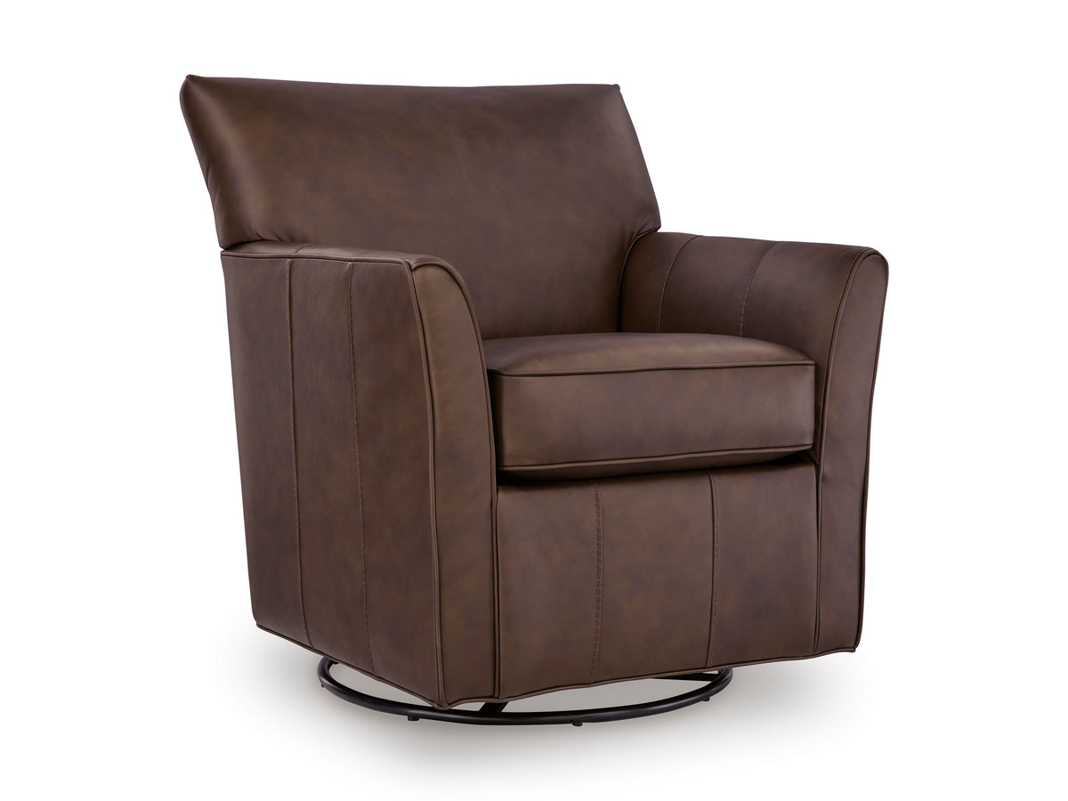 Espresso Brown Accent Chair, full product view