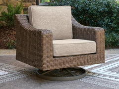 Beige, chair in outdoor setting; accessories excluded - 2