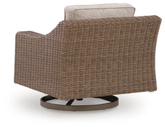 Beige, rear chair and swivel base view - 4