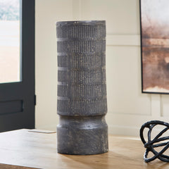 Antique Black 21.5-inch height vase, full product view - 5