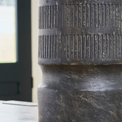 Antique Black 21.5-inch height vase, product view 4 - 8