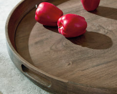 Gray Brown decorative tray, product view 3 - 3