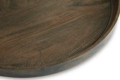 Gray Brown decorative tray, product view 4 - 4