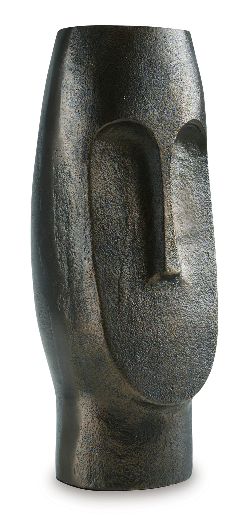 Elanman Antique Bronze Abstract Face Vase